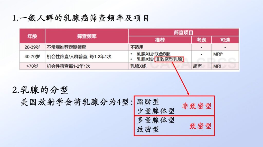 乳腺腺体分型